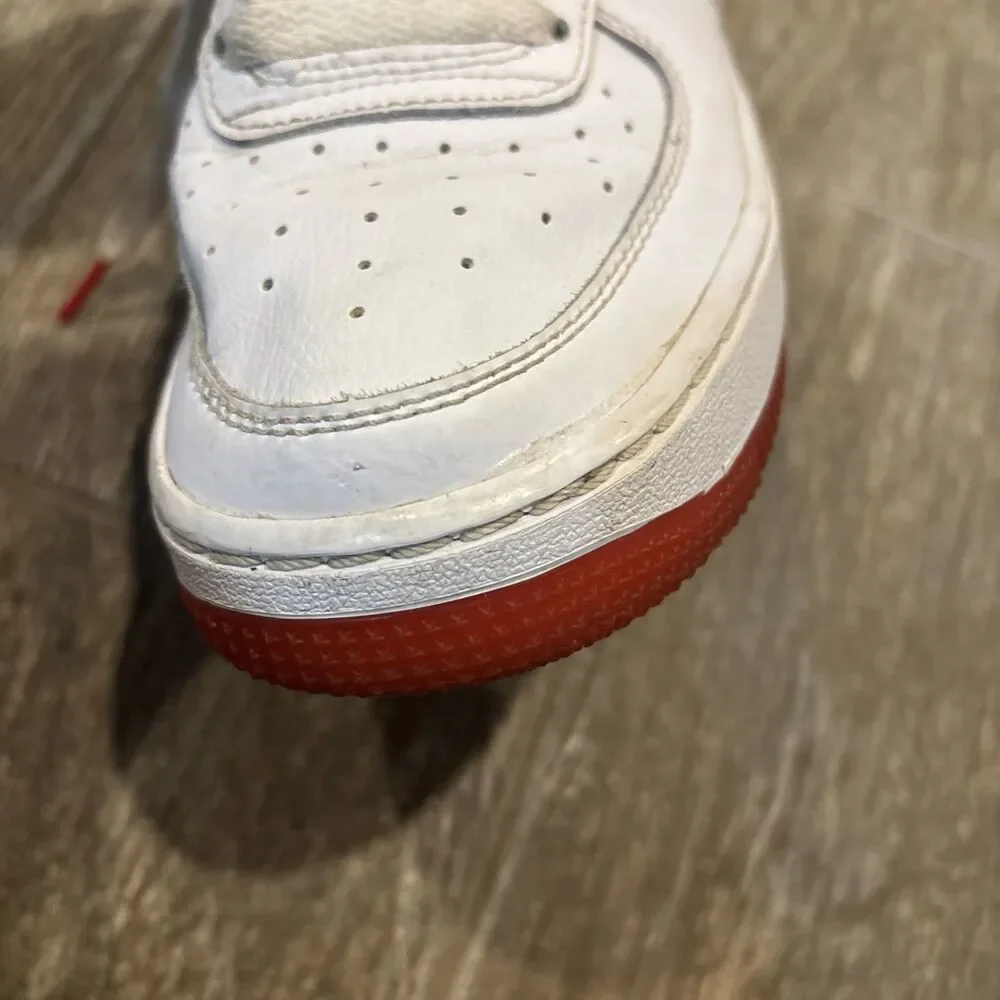 Nike Air Force 1 Thank You Plastic Bag White/Red Youth Size 6
